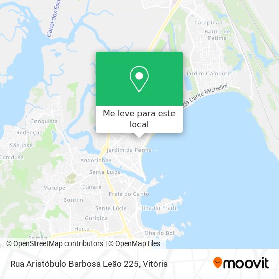Rua Aristóbulo Barbosa Leão 225 mapa