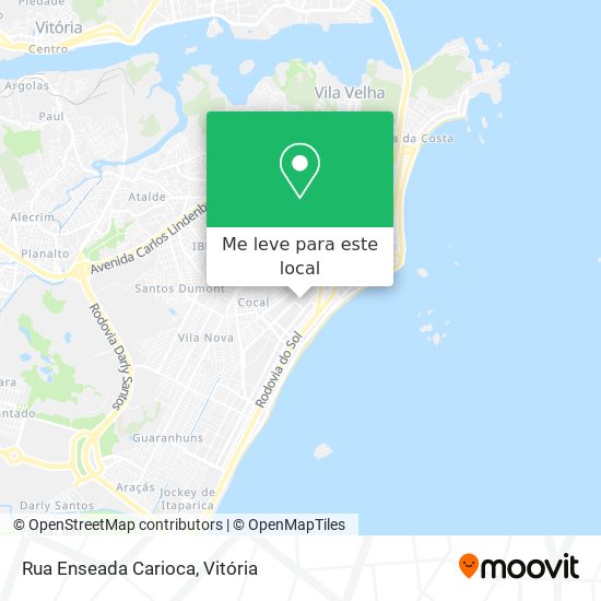 Rua Enseada Carioca mapa