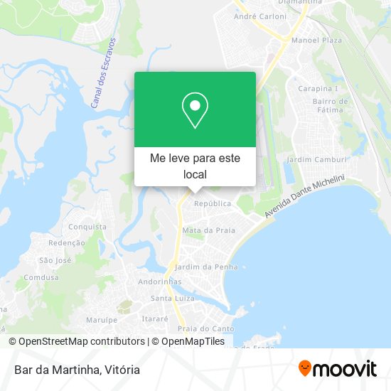 Bar da Martinha mapa