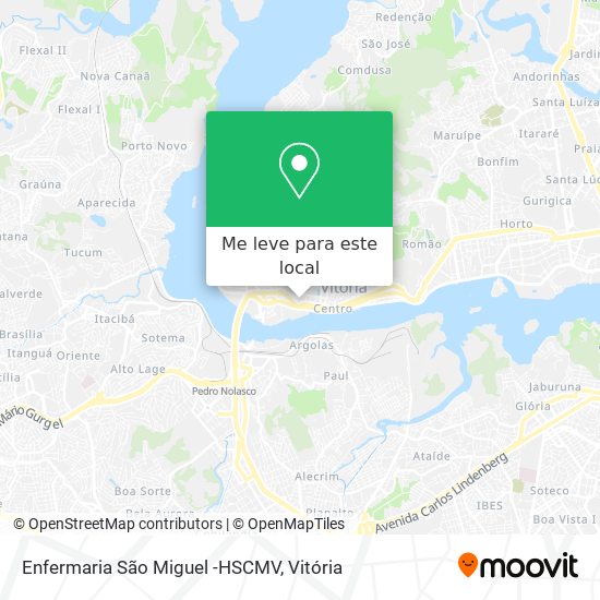 Enfermaria São Miguel -HSCMV mapa