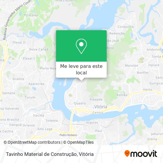 Tavinho Material de Construção mapa