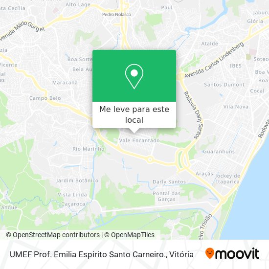 UMEF Prof. Emilia Espirito Santo Carneiro. mapa