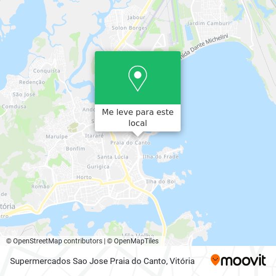 Supermercados Sao Jose Praia do Canto mapa