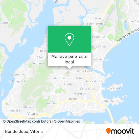 Bar do João mapa