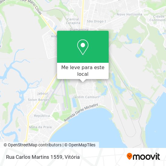 Rua Carlos Martins 1559 mapa