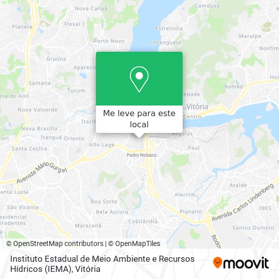 Instituto Estadual de Meio Ambiente e Recursos Hídricos (IEMA) mapa