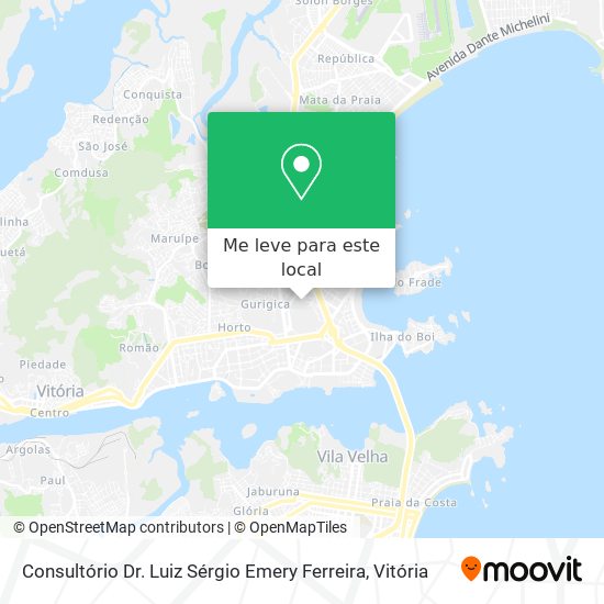 Consultório Dr. Luiz Sérgio Emery Ferreira mapa