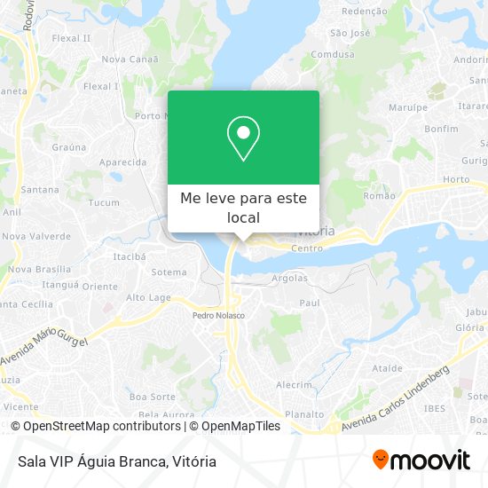 Sala VIP Águia Branca mapa