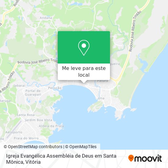 Igreja Evangélica Assembléia de Deus em Santa Mônica mapa