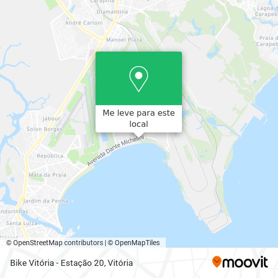 Bike Vitória - Estação 20 mapa