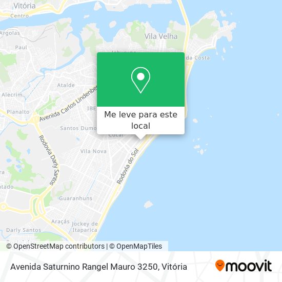 Avenida Saturnino Rangel Mauro 3250 mapa