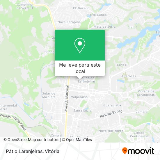 Pátio Laranjeiras mapa