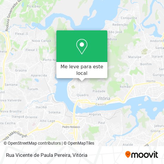 Rua Vicente de Paula Pereira mapa
