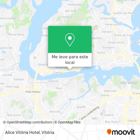 Alice Vitória Hotel mapa