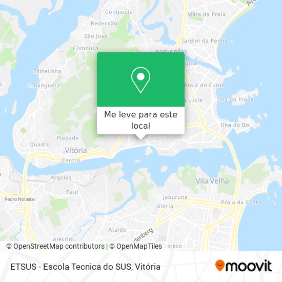 ETSUS - Escola Tecnica do SUS mapa