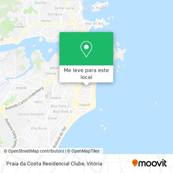 Praia da Costa Residencial Clube mapa