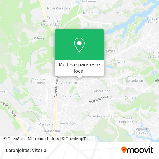 Laranjeiras mapa