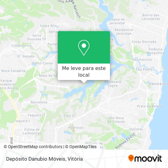 Depósito Danubio Móveis mapa