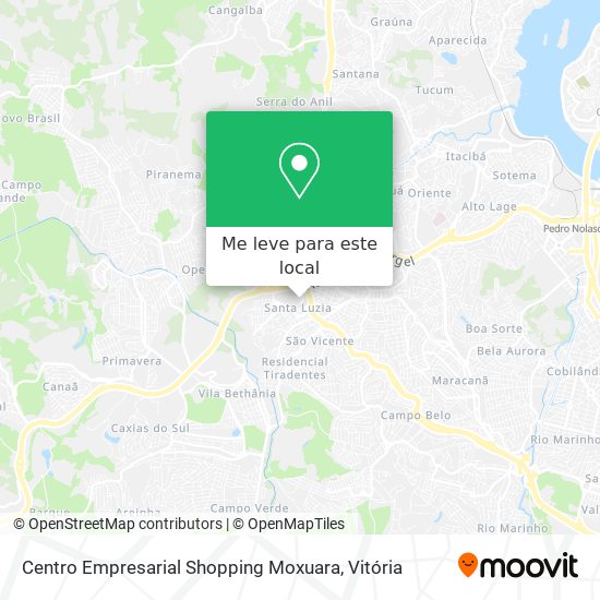 Centro Empresarial Shopping Moxuara mapa