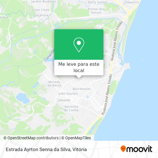 Estrada Ayrton Senna da Silva mapa