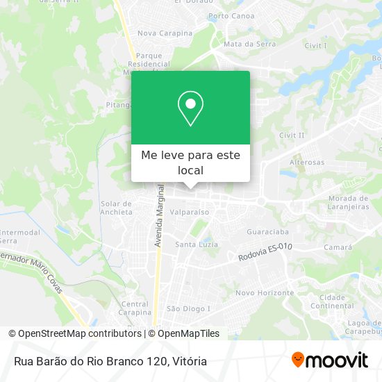Rua Barão do Rio Branco 120 mapa