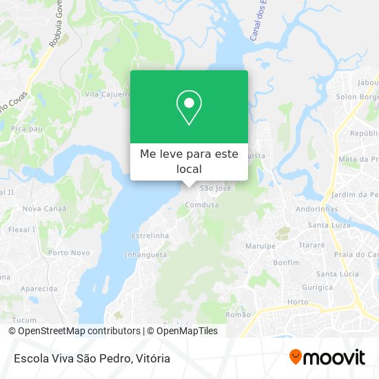 Escola Viva São Pedro mapa