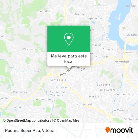Padaria Super Pão mapa