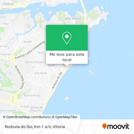 Rodovia do Sol, Km 1 s/n mapa