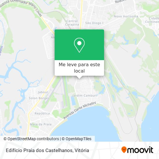 Edifício Praia dos Castelhanos mapa