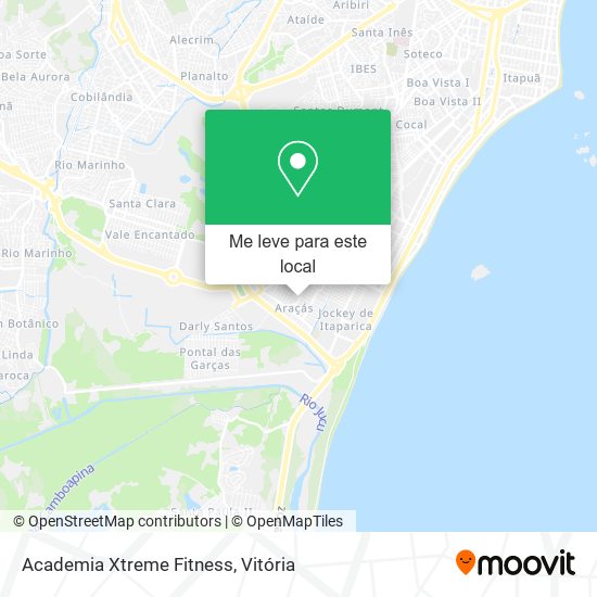 Academia Xtreme Fitness mapa