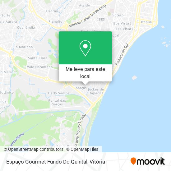 Espaço Gourmet Fundo Do Quintal mapa