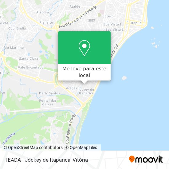 IEADA - Jóckey de Itaparica mapa
