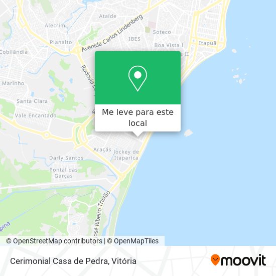 Cerimonial Casa de Pedra mapa