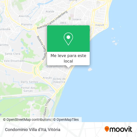 Condomínio Villa d'Itá mapa