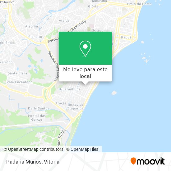 Padaria Manos mapa