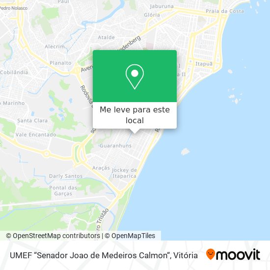 UMEF “Senador Joao de Medeiros Calmon“ mapa