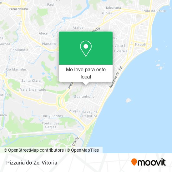 Pizzaria do Zé mapa