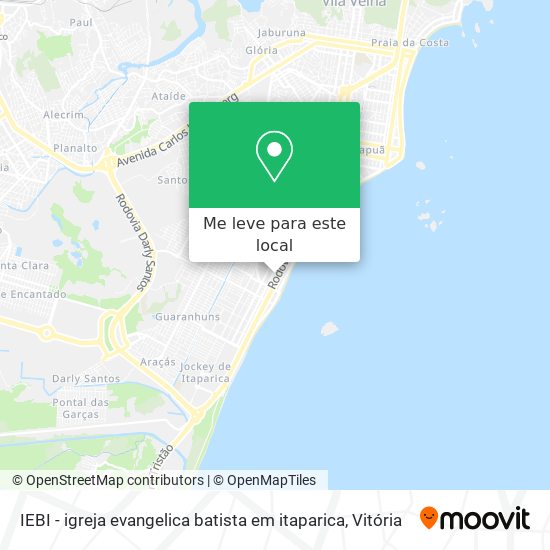 IEBI - igreja evangelica batista em itaparica mapa
