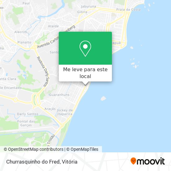 Churrasquinho do Fred mapa