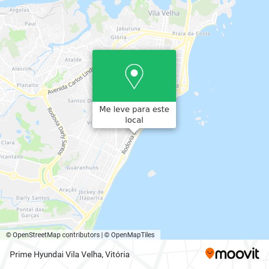 Prime Hyundai Vila Velha mapa