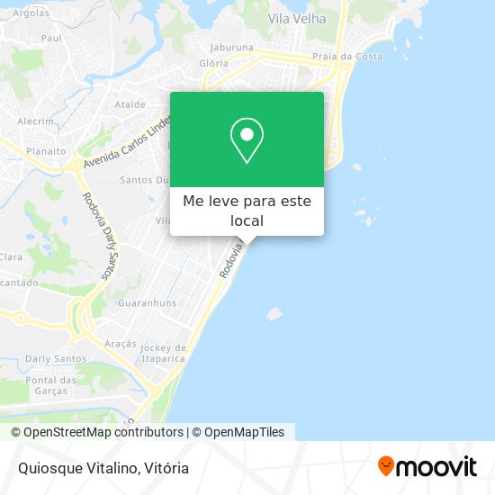 Quiosque Vitalino mapa