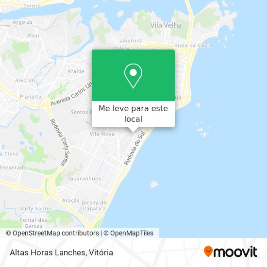 Altas Horas Lanches mapa