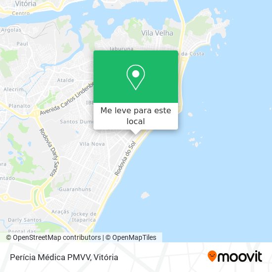 Perícia Médica PMVV mapa