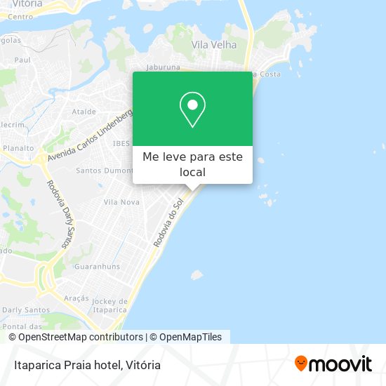 Itaparica Praia hotel mapa