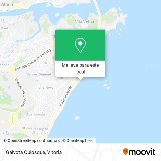 Gaivota Quiosque mapa