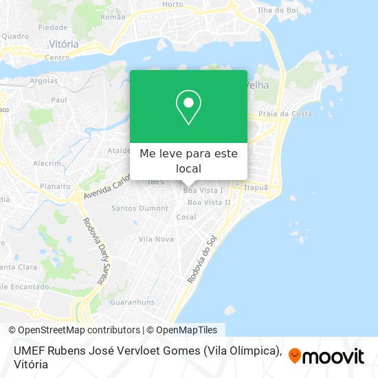 UMEF Rubens José Vervloet Gomes (Vila Olímpica) mapa