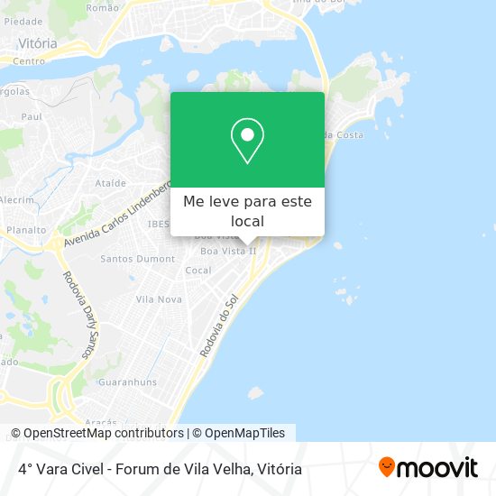 4° Vara Civel - Forum de Vila Velha mapa