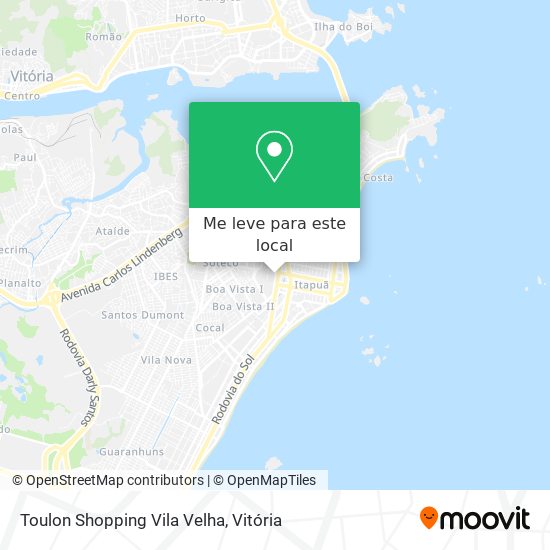 Toulon Shopping Vila Velha mapa