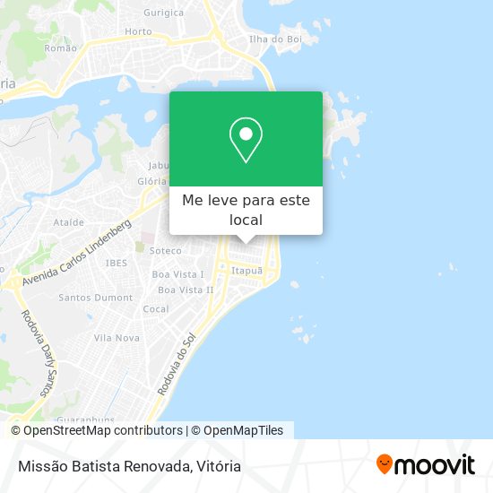 Missão Batista Renovada mapa