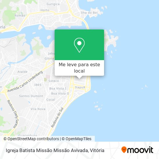 Igreja Batista Missão Missão Avivada mapa